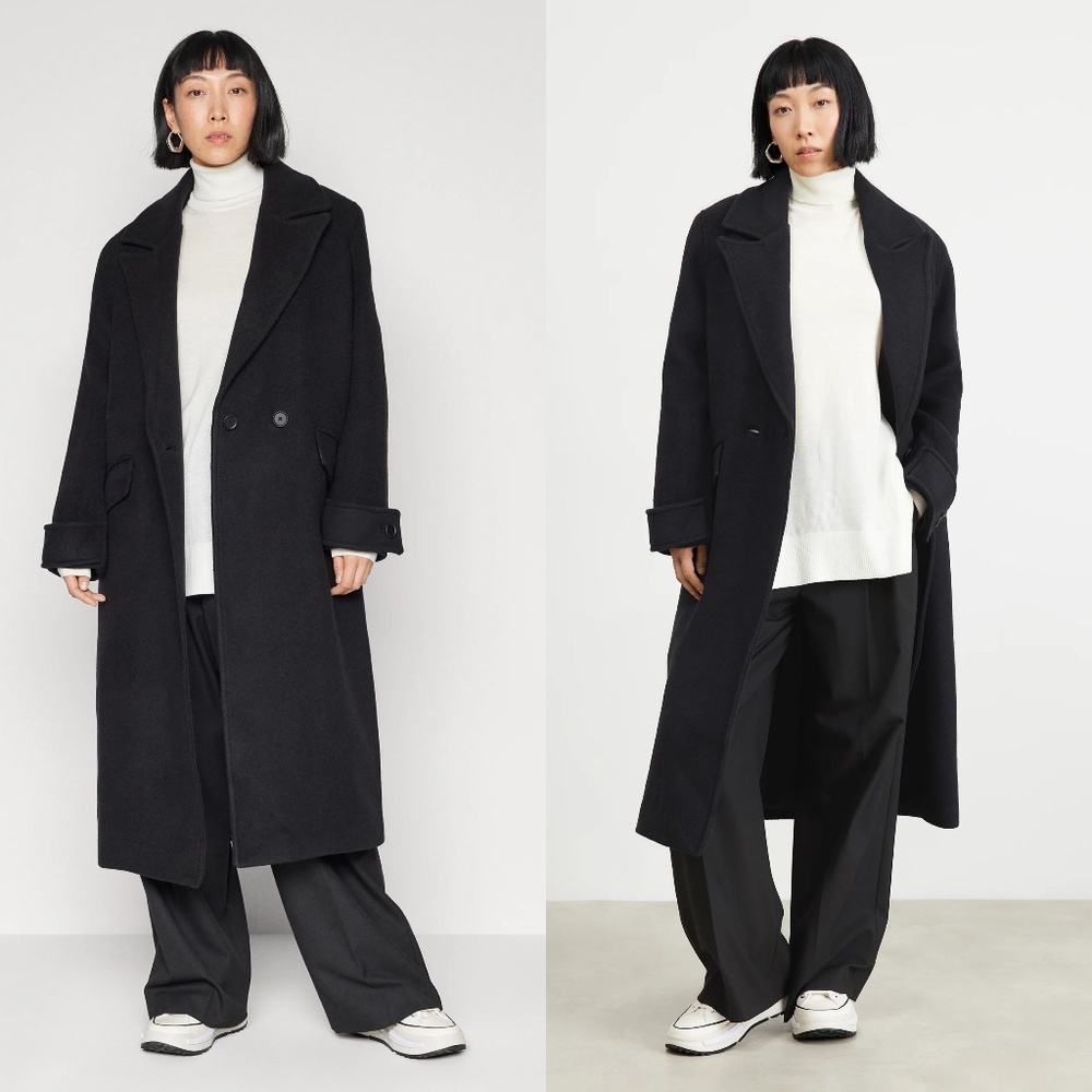 All saints Mabel oversized double breasted wool blend coat FINAL PRICE NO OFFER - Picture 3 of 12